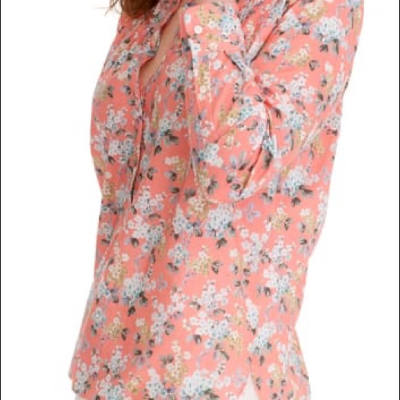 J.Crew Liberty Josephine Floral Ruffle Popover Top - Picture 3 of 10